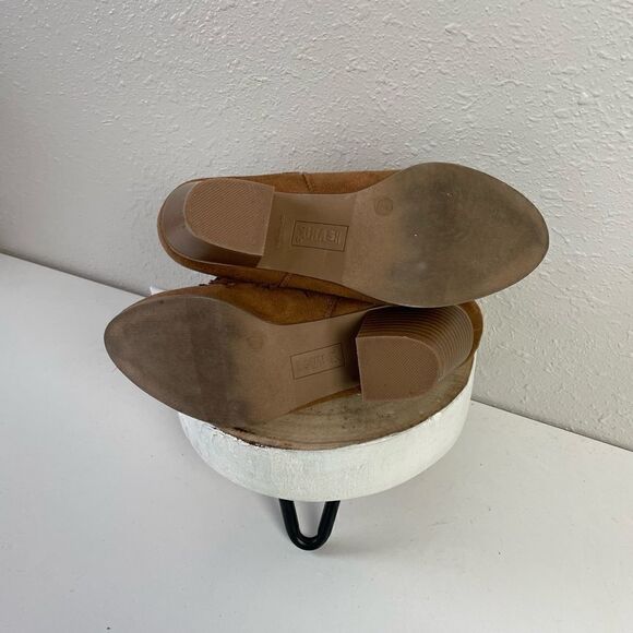 Pre-Owed Brash Brown Ankle Boots Bootie with Fringe Woman, Size 7 Boho - Picture 6 of 8